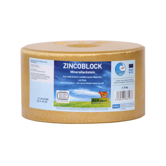 Pierre à lécher minérale 'Zincoblock' 3kg