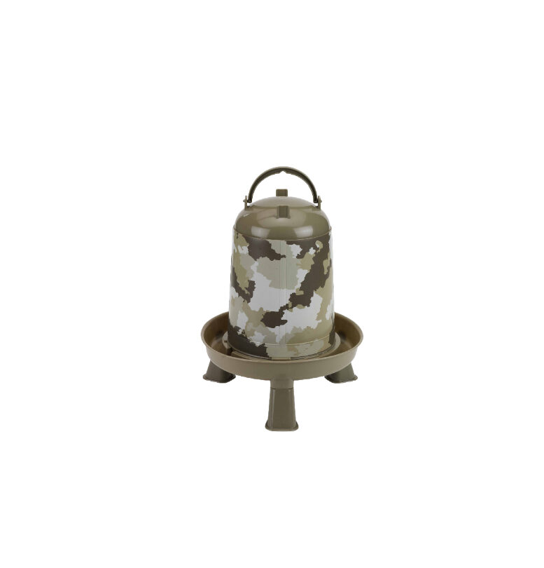 Eco chicken drinker with legs camouflage 3 L