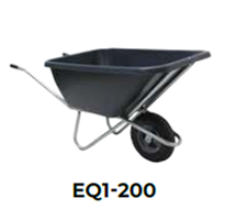 [R0006648] Wheelbarrow EQ1 200L 1 wheel