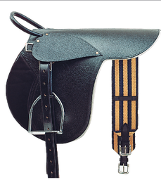 [FW60710] Pannekoekzadel leder incl toebehoren