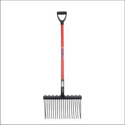 [FY302D] Fynalite metalen krollevork met Houten D-steel