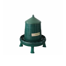 [11239] Tremie volailles plastique recycle avec pieds 8 kg